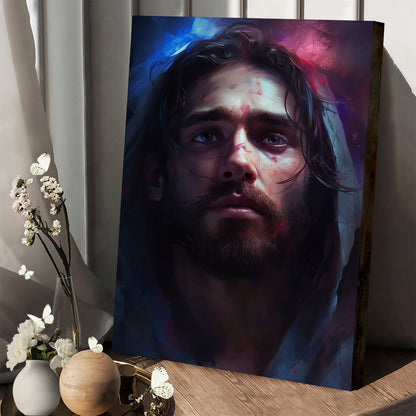 Space Art With Jesus 1 - Canvas Picture - Jesus Christ Canvas - Christian Wall Art