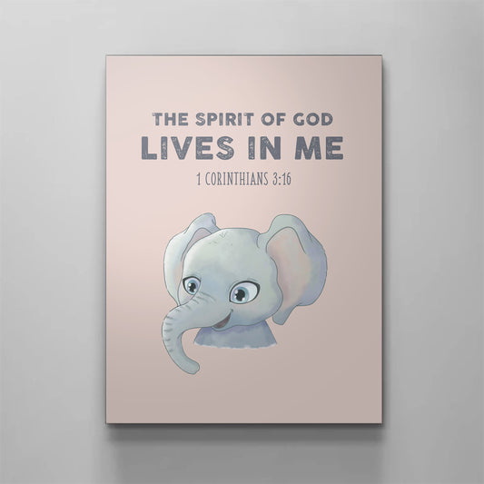 Spirit of God Canvas - Religious Canvas Art - Childrens Bedroom Canvas - Ciaocustom