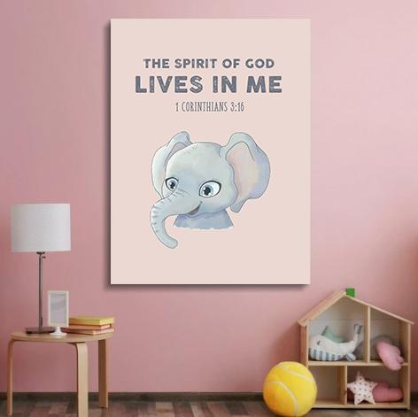 Spirit of God Canvas - Religious Canvas Art - Childrens Bedroom Canvas - Ciaocustom