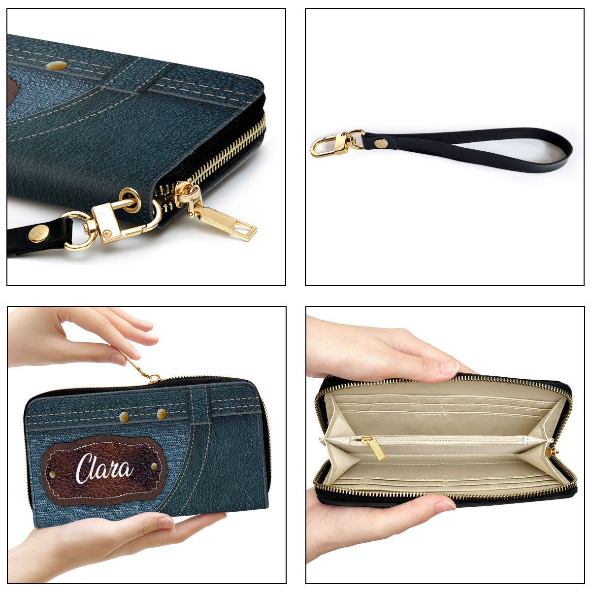 Spiritual Gifts For Women When You Need, God Knows Cross Clutch Purse For Women - Personalized Name - Christian Gifts For Women