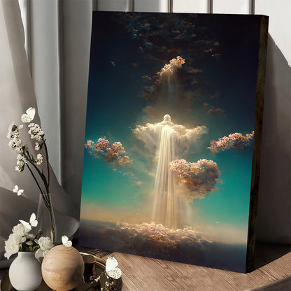 Spiritual Poster Of Overflow With Hope - Jesus Christ Canvas - Christian Wall Art