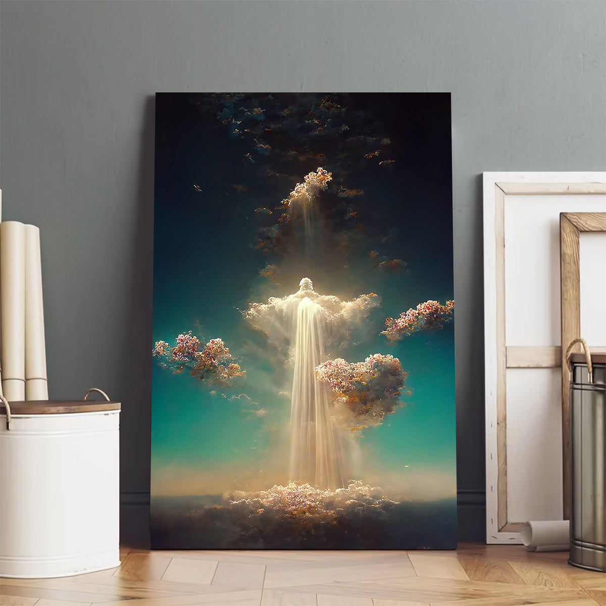 Spiritual Poster Of Overflow With Hope - Jesus Christ Canvas - Christian Wall Art