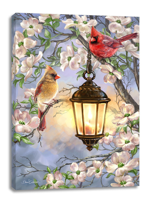 Spring Lantern Canvas Wall Art - Christian Wall Decor - Religious Gift