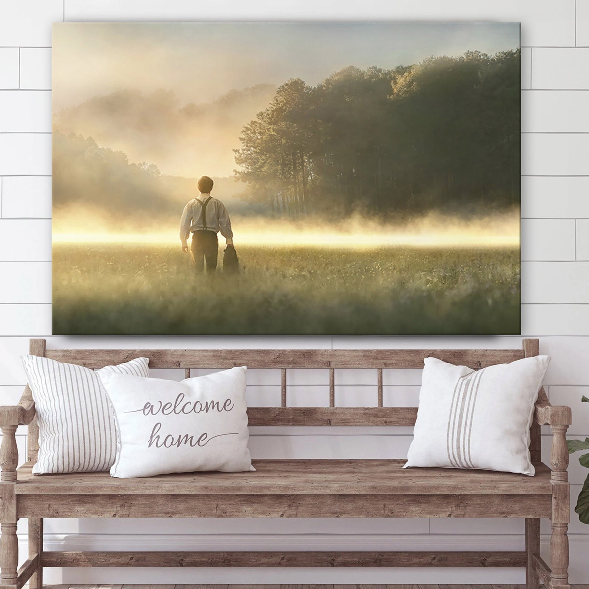 Spring Morning Minicard Canvas Wall Art - Jesus Christ Picture - Canvas Christian Wall Art