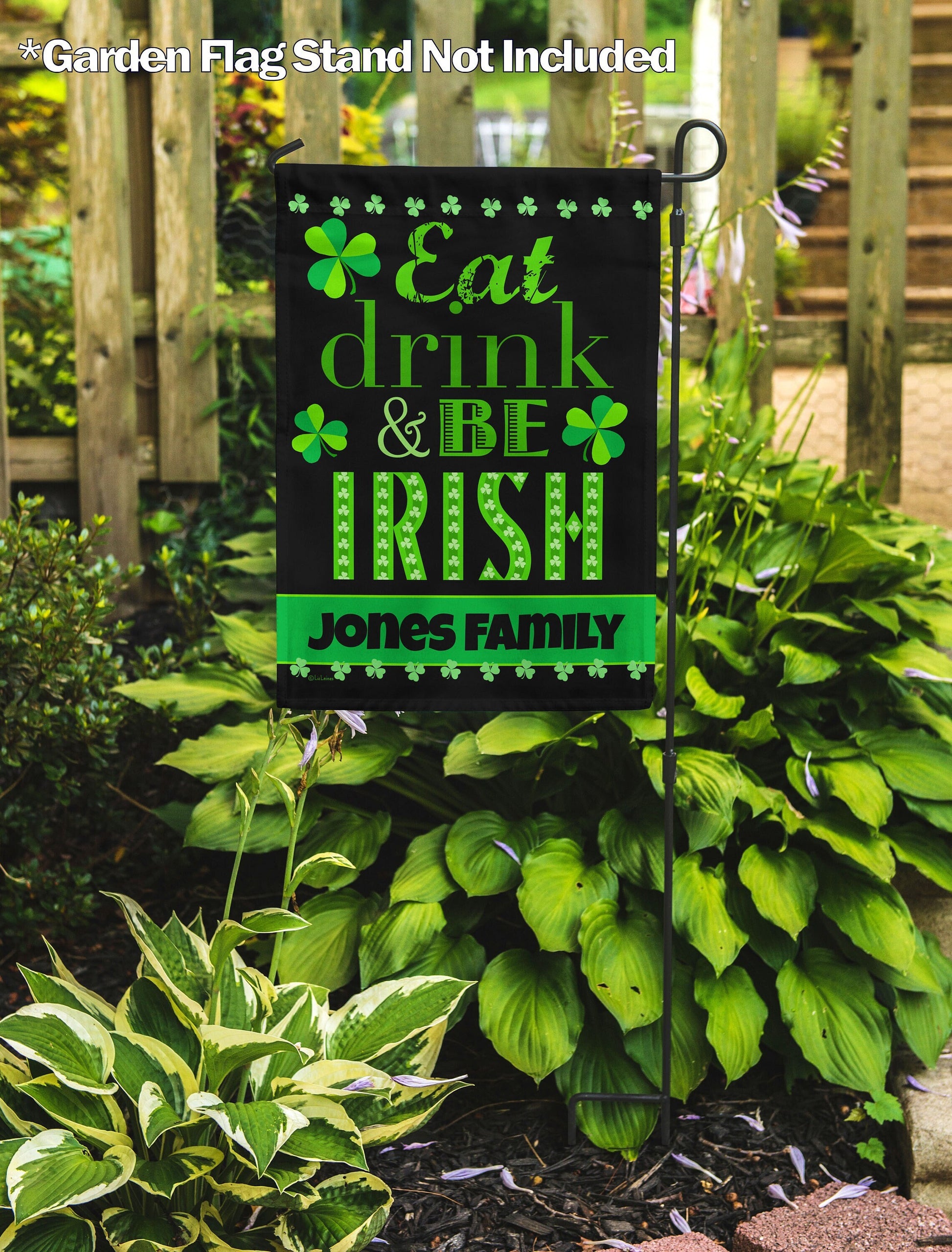 St. Patrick's Day Eat Drink And Be Irish Personalized House Flag - St. Patrick's Day Garden Flag - St. Patrick's Day Decorative Flags