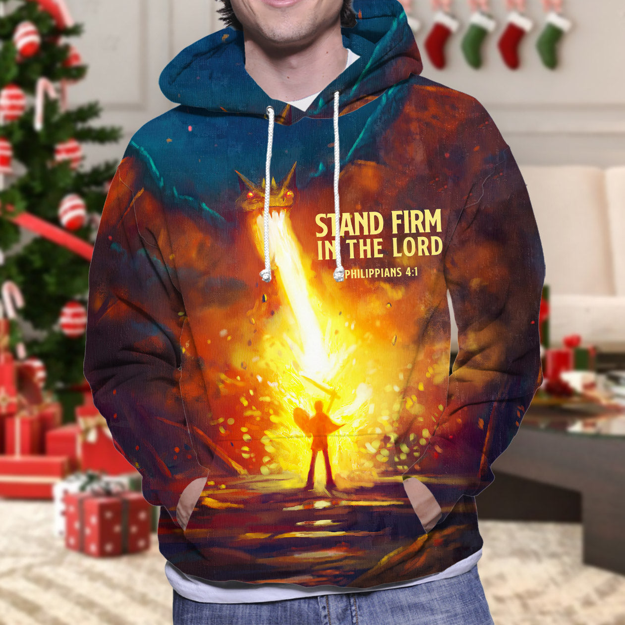 Stand Firm Thus In The Lord Philippians 4 1 Christian Jesus 3d Full Print Hoodie - 3d Jesus Shirts