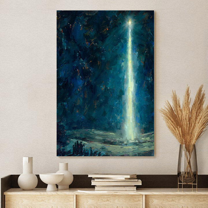 Star Portrait Canvas Wall Art - Christmas Gift
