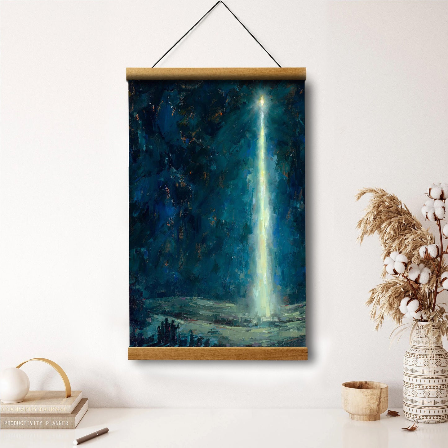 Star Portrait Hanging Canvas Wall Art - Christmas Gift - Religious Canvas