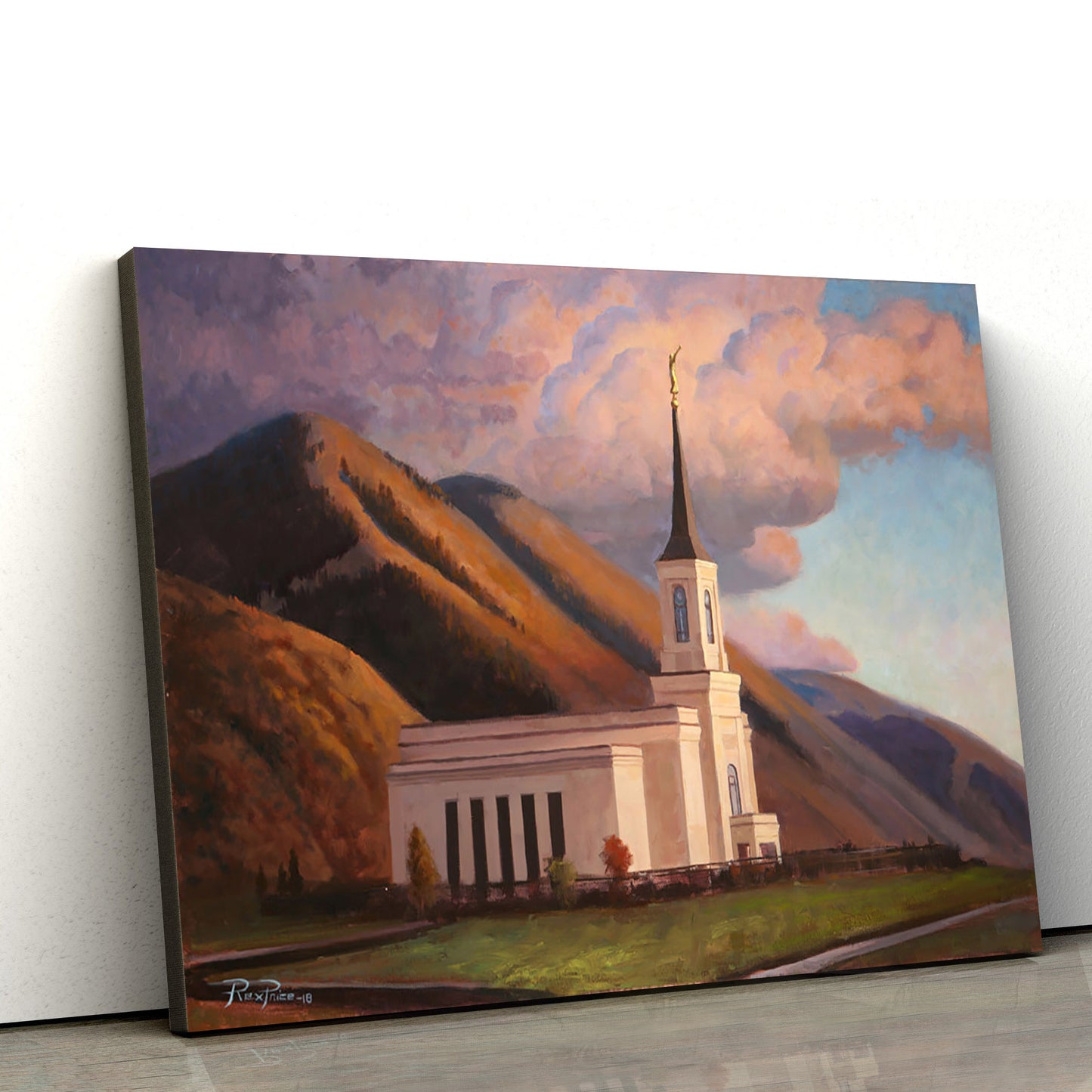 Star Valley Temple Canvas Wall Art - Jesus Christ Picture - Canvas Christian Wall Art