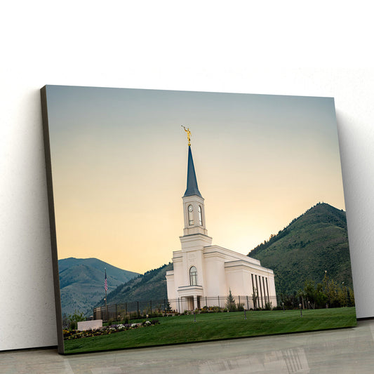 Star Valley Wyoming Glory Canvas Wall Art - Jesus Christ Picture - Canvas Christian Wall Art