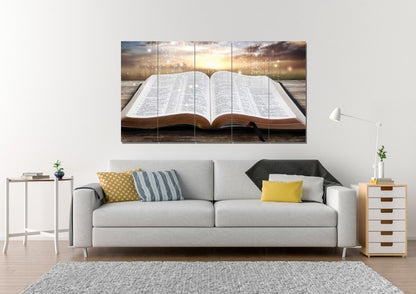 Starry Bible Wall Art - Christian Canvas Wall Art