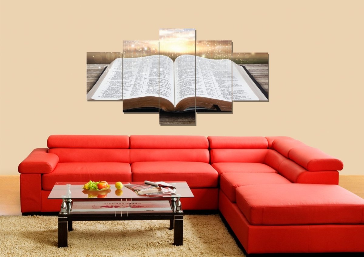 Starry Bible Wall Art - Christian Canvas Wall Art