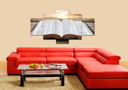 Starry Bible Wall Art - Christian Canvas Wall Art