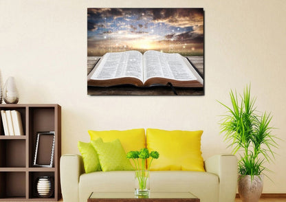 Starry Bible Wall Art - Christian Canvas Wall Art