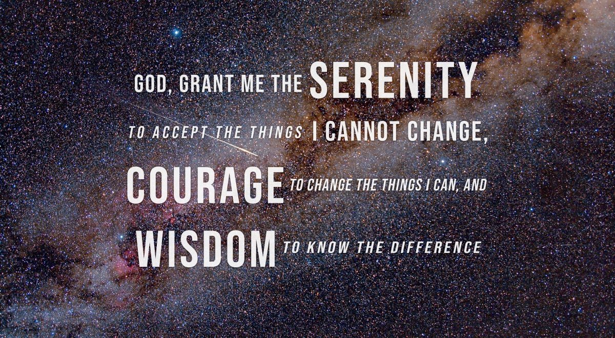 Starry Skies & Serenity Prayer Wall Art - Christian Canvas Wall Art
