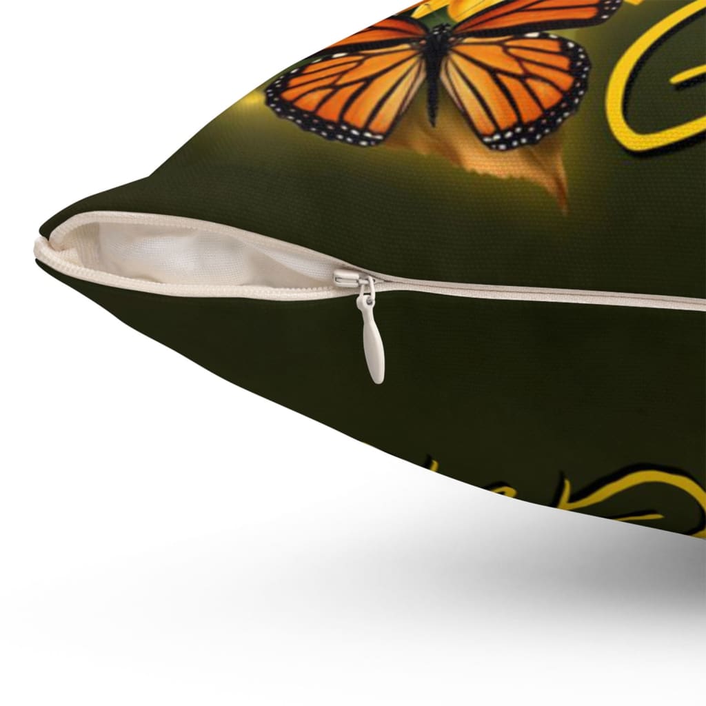 Start Each Day With God Christian Pillow