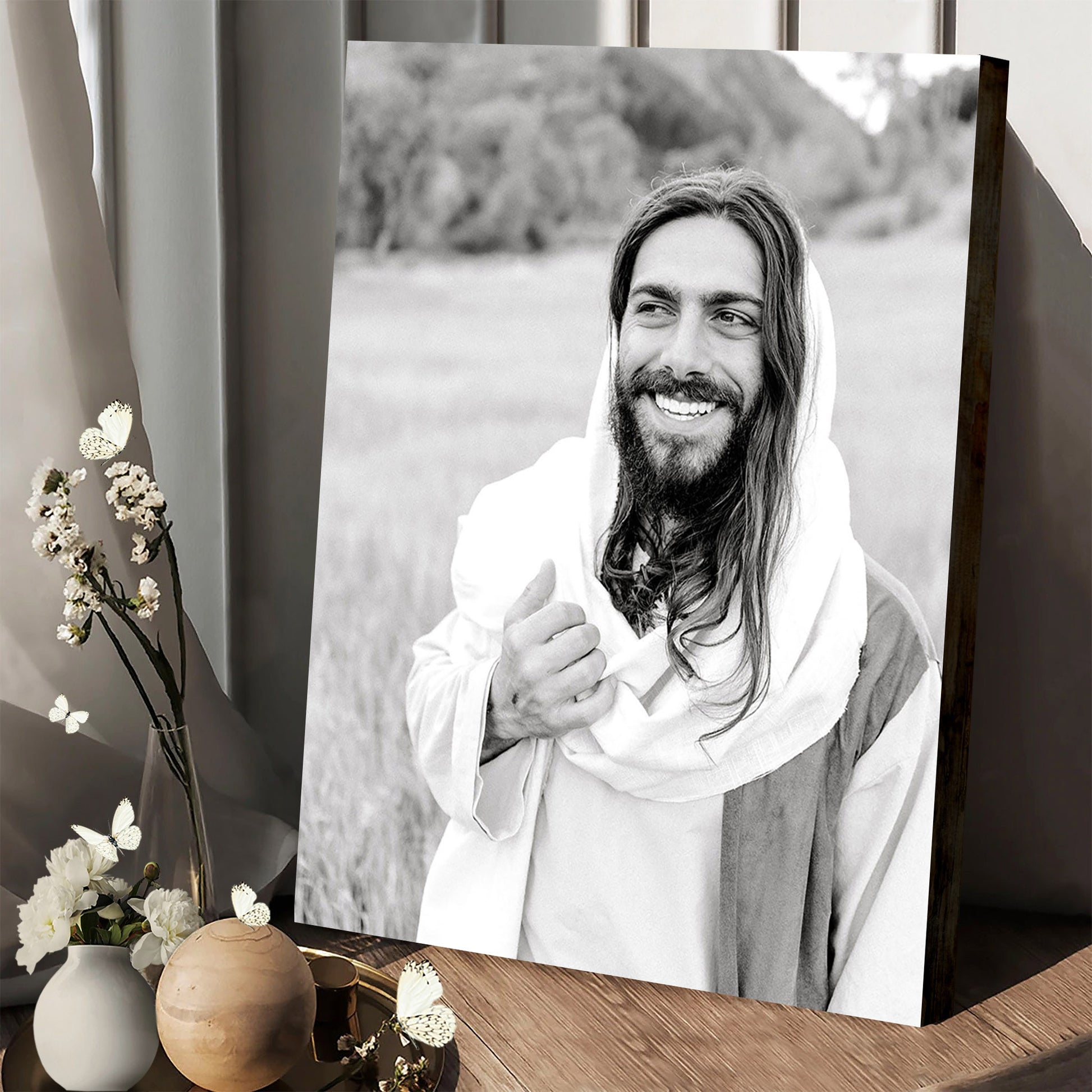 Stay Canvas Wall Art - Jesus Picture - Jesus Portrait Canvas