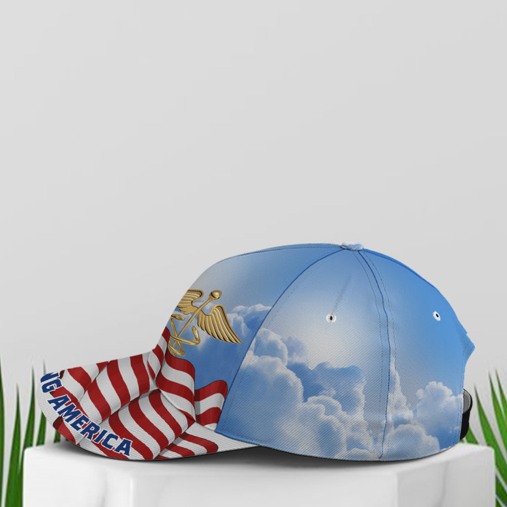 Stay Strong America Eagle And Nurse Sign Baseball Cap