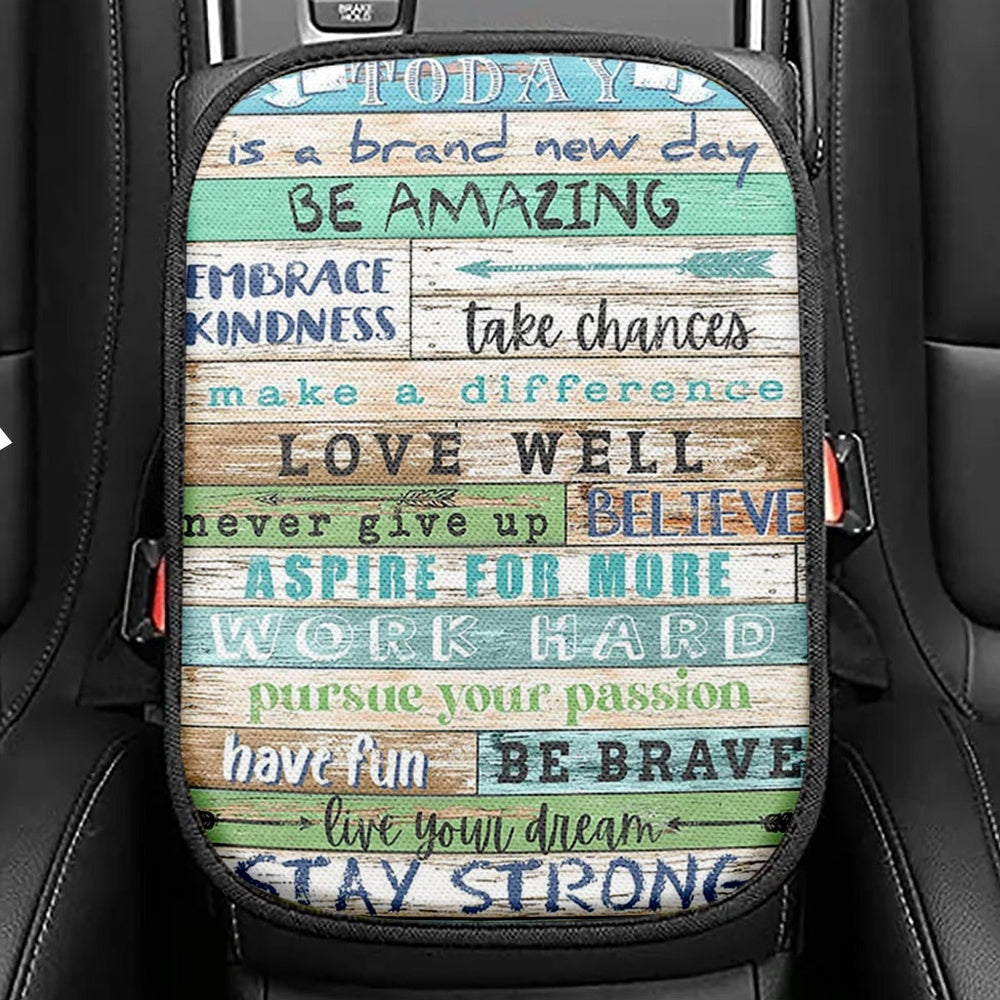 Stay Strong Positive Quotes Seat Box Cover, Encouragement Gifts For Women