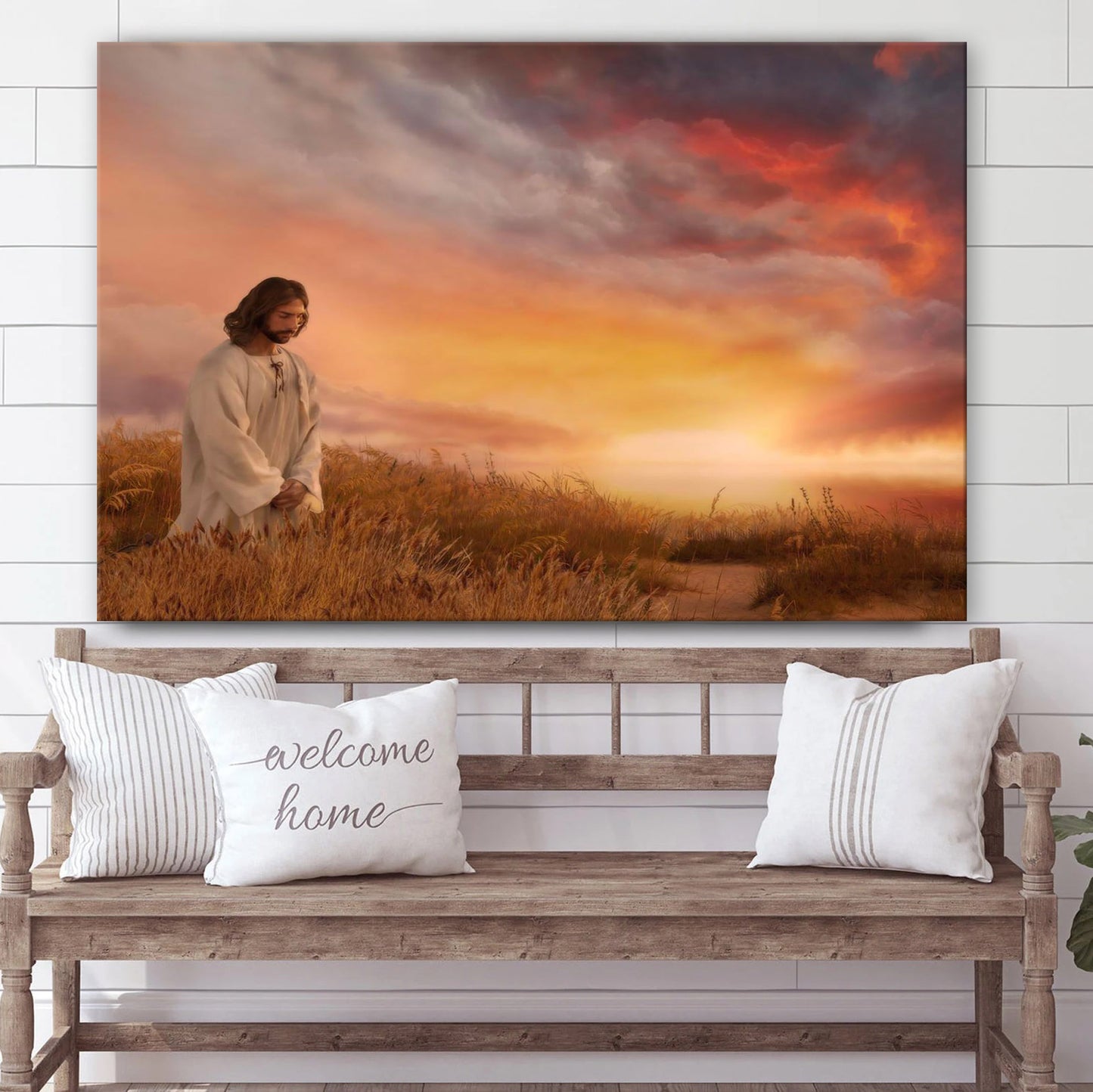 Stay With Me Canvas Wall Art - Jesus Picture - Christian Wall Decor