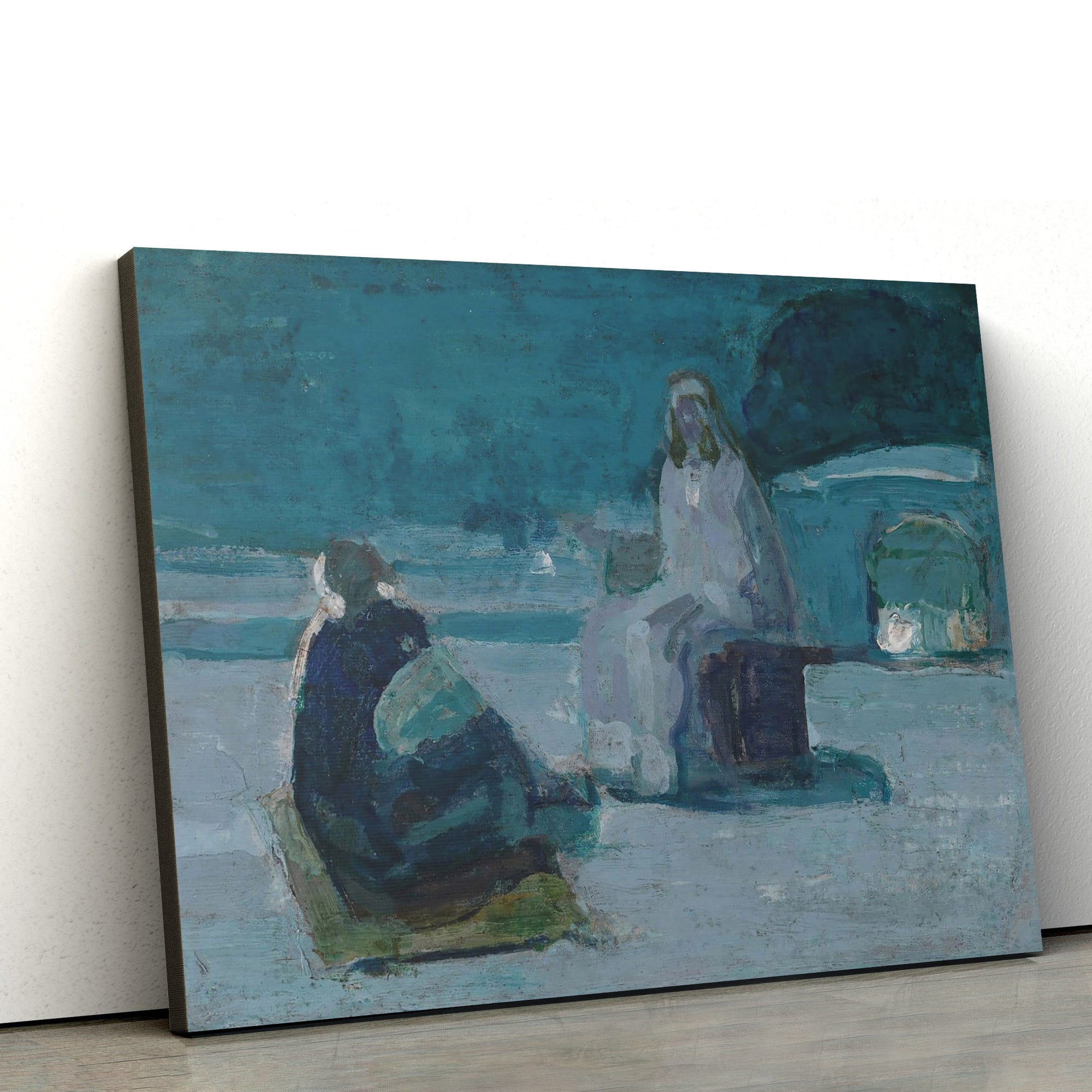 Study For Christ And Nicodemus On Arooftop Artist Henry - Canvas Picture - Jesus Canvas Pictures - Christian Wall Art