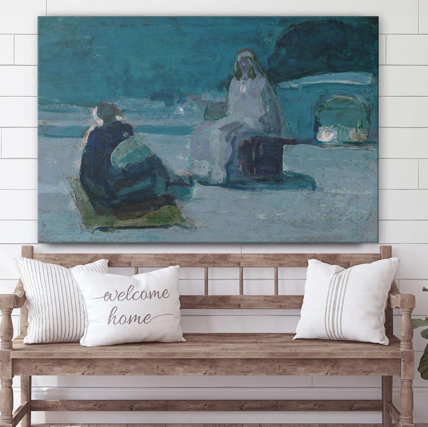 Study For Christ And Nicodemus On Arooftop Artist Henry - Canvas Picture - Jesus Canvas Pictures - Christian Wall Art