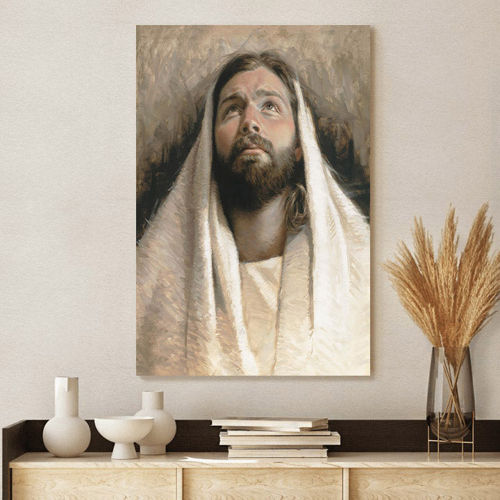Submission Canvas Wall Art - Jesus Picture - Jesus Portrait Canvas