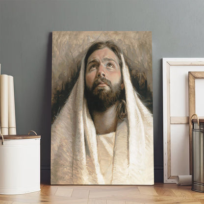 Submission Canvas Wall Art - Jesus Picture - Jesus Portrait Canvas