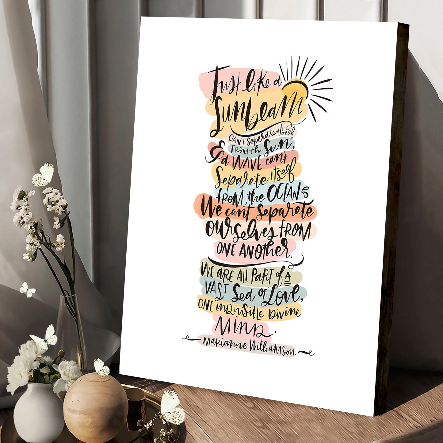 Sunbeam Canvas Wall Art - Christan Wall Decor