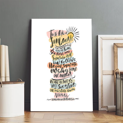 Sunbeam Canvas Wall Art - Christan Wall Decor