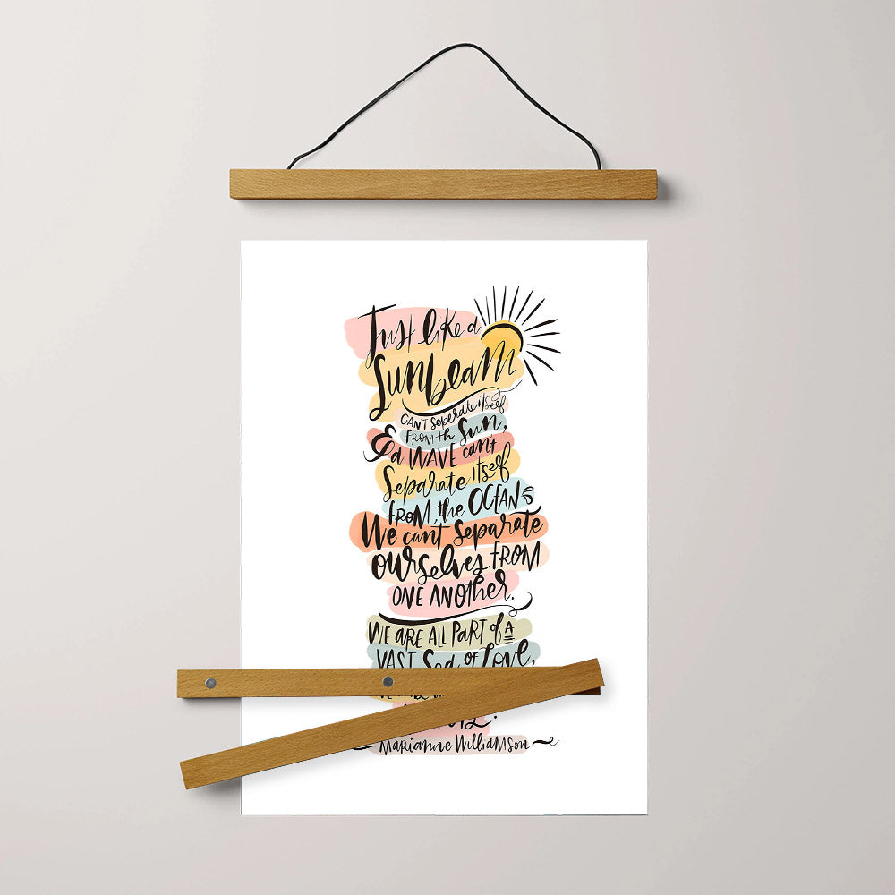 Sunbeam Hanging Canvas Wall Art - Christan Wall Decor - Religious Canvas