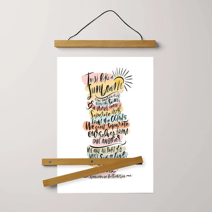 Sunbeam Hanging Canvas Wall Art - Christan Wall Decor - Religious Canvas