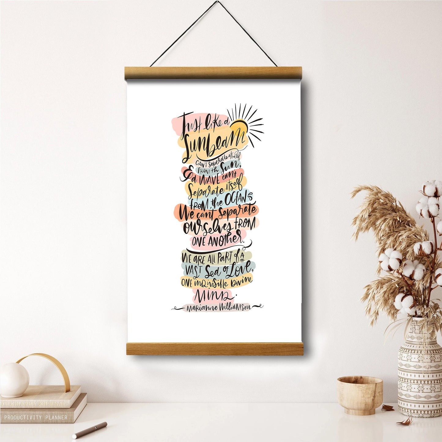 Sunbeam Hanging Canvas Wall Art - Christan Wall Decor - Religious Canvas