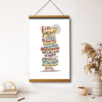 Sunbeam Hanging Canvas Wall Art - Christan Wall Decor - Religious Canvas