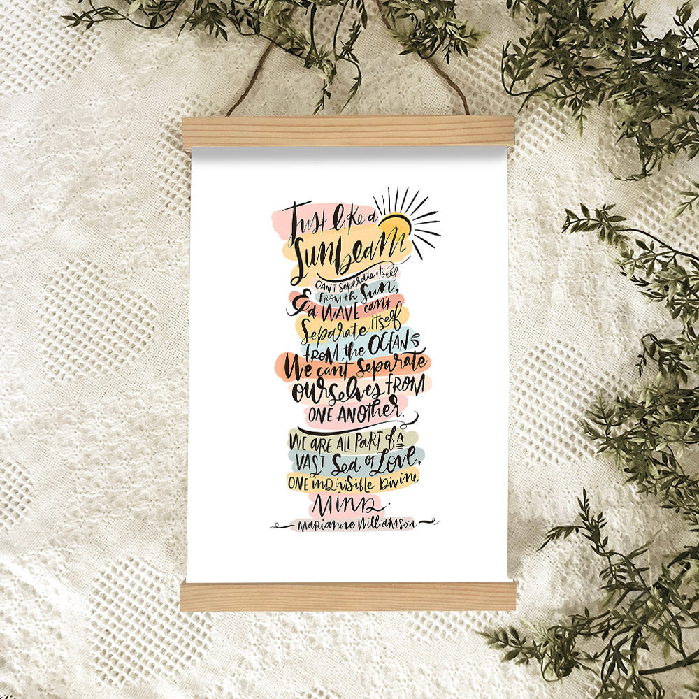 Sunbeam Hanging Canvas Wall Art - Christan Wall Decor - Religious Canvas