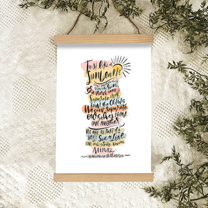 Sunbeam Hanging Canvas Wall Art - Christan Wall Decor - Religious Canvas