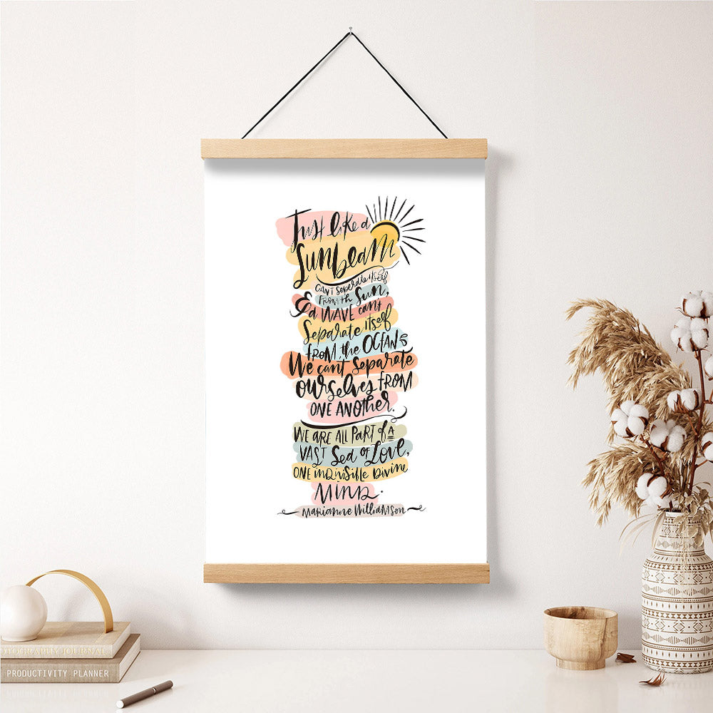 Sunbeam Hanging Canvas Wall Art - Christan Wall Decor - Religious Canvas