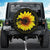 Sunflower Artwork Tire Cover - Wildflowers Tire Cover - Sunflower Tire Cover
