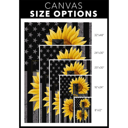 Sunflower Faith Cross Canvas Wall Art - Christian Canvas Prints - Bible Verse Canvas