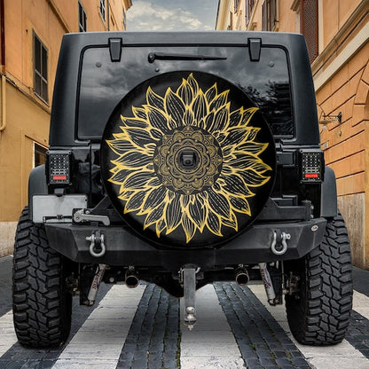 Sunflower Spare Tire Cover - Christian Tire Cover