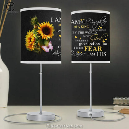 Sunflowers - Daughter Of King Table Lamp For Bedroom - Christian Room Decor