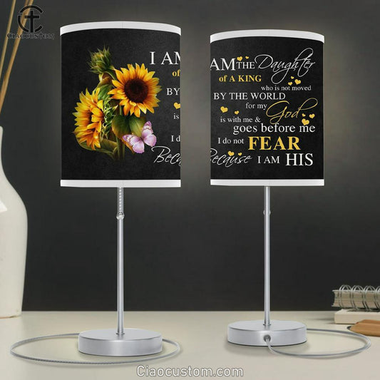 Sunflowers - Daughter Of King Table Lamp For Bedroom - Christian Room Decor