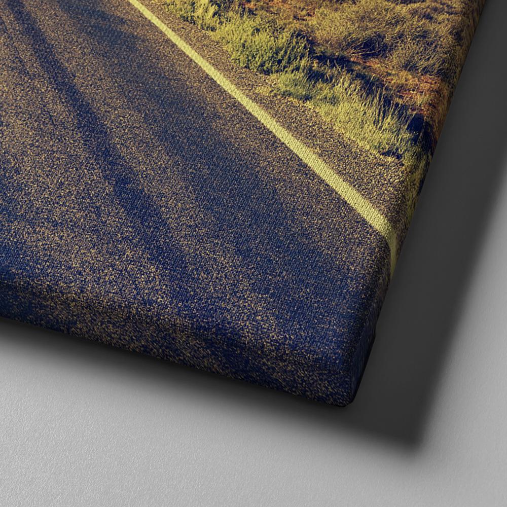 Sunset Journey Joshua 19 Be Strong And Courageous Wall Art - Christian Canvas Wall Art