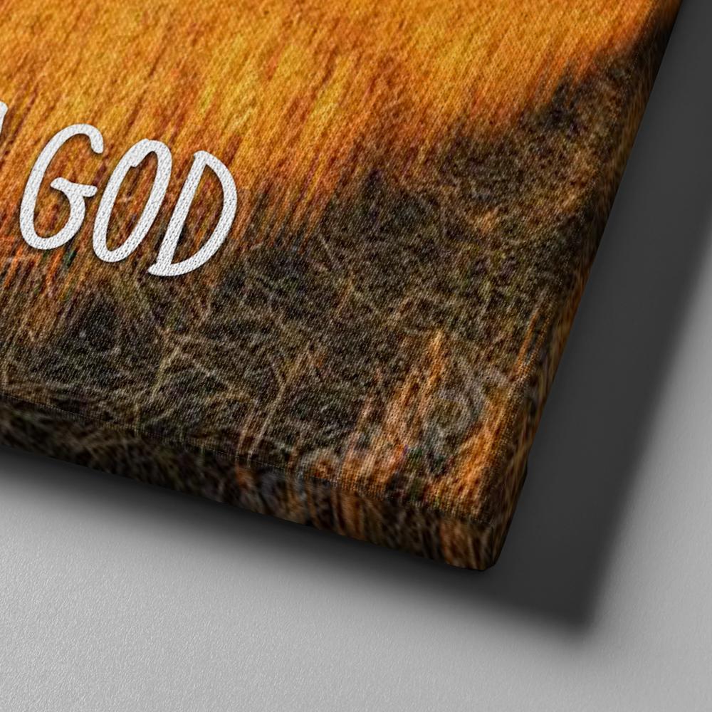 Sunset Wheat Fields & Be Still Wall Art Canvas - Christian Canvas Wall Art
