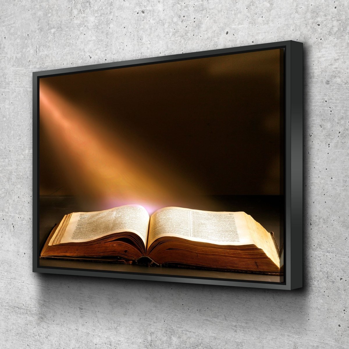Sunshine On Bible Wall Art - Christian Canvas Wall Art