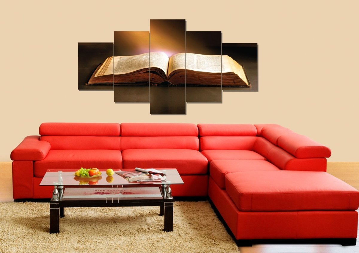 Sunshine On Bible Wall Art - Christian Canvas Wall Art