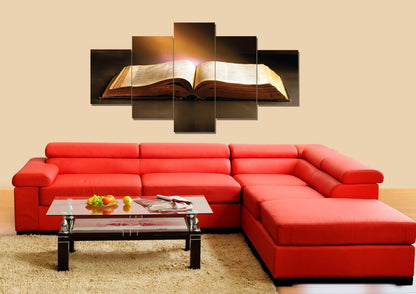 Sunshine On Bible Wall Art - Christian Canvas Wall Art