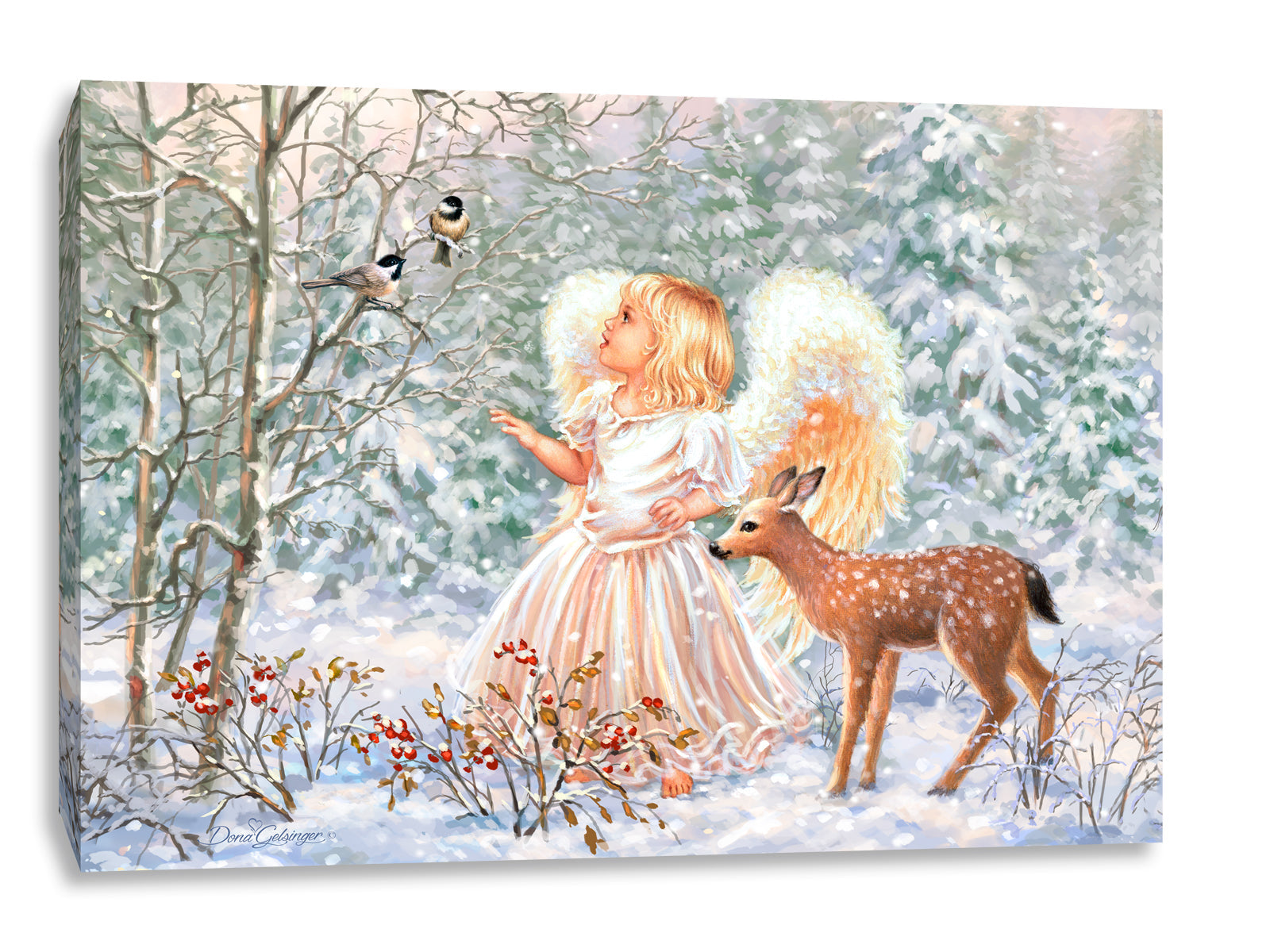 Sweet Christmas Blessings Canvas Wall Art - Christian Wall Decor - Religious Gift