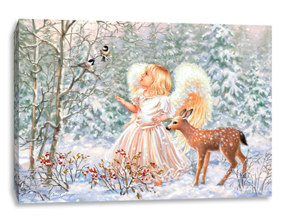Sweet Christmas Blessings Canvas Wall Art - Christian Wall Decor - Religious Gift