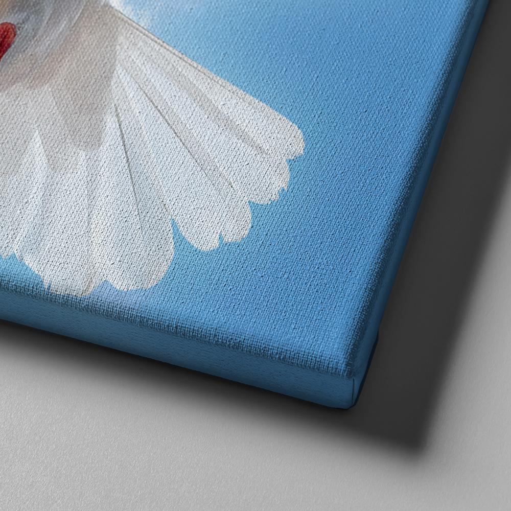 Swooping Dove & Psalm 911 Canvas Wall Art